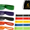 Athletix 10-Piece Resistance Bands Set | Heavy to Light Levels for Strength, Glutes, Legs, Pilates, Yoga, Stretching | Resistance Bands for Working Out | Color-Coded Exercise Bands with Carry Bag