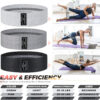 Renoj Resistance Bands, Yoga Starter Sets for Women and Men, 3 Set of Stretch Exercise Workout Bands for Booty Legs, Elastic Pilates Flexbands