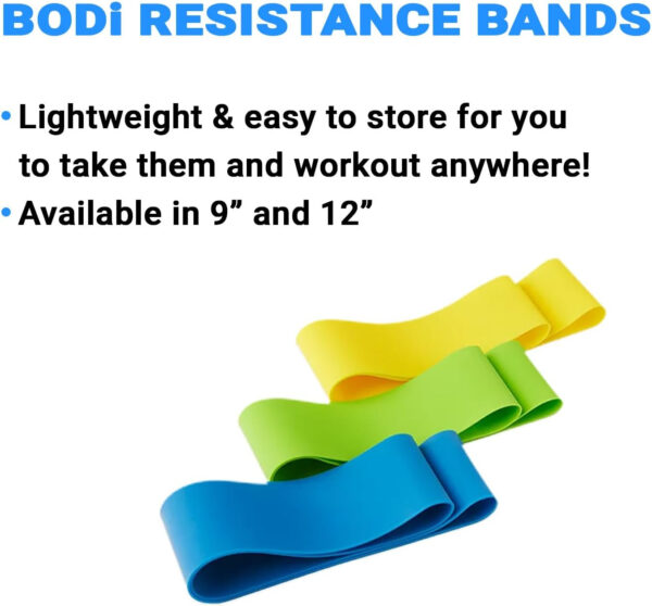 68933f61f23e9e7d1fdd0040bc63346c7a32ec2044cec7b1b9505.jpg Beachbody Resistance Bands for Booty and Thigh Workouts, Unisex Strength Workout Exercise Loops for Women & Men, Light, Medium & Heavy Resistance Levels, 12 Inch, 3 Pack