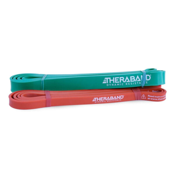 68933f7e8f1117af020c0d9828c45a5d5b638dea16835dcf262ae.jpg THERABAND High Resistance Bands, Set of 2 Elastic Super Bands for Improving Flexibility, Injury Rehab, & Full Body Workouts, Heavy Duty Stretch Bands for Lifting, 1 Light & 1 Medium Band