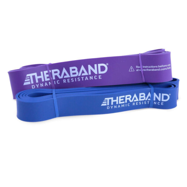68933f8c1b9412da66ad8b1979e7899901782598a07d61471f5e7.jpg THERABAND High Resistance Bands, Set of 2 Elastic Super Bands for Improving Flexibility, Injury Rehab, & Full Body Workouts, Heavy Duty Stretch Bands for Lifting, 1 Light & 1 Medium Band
