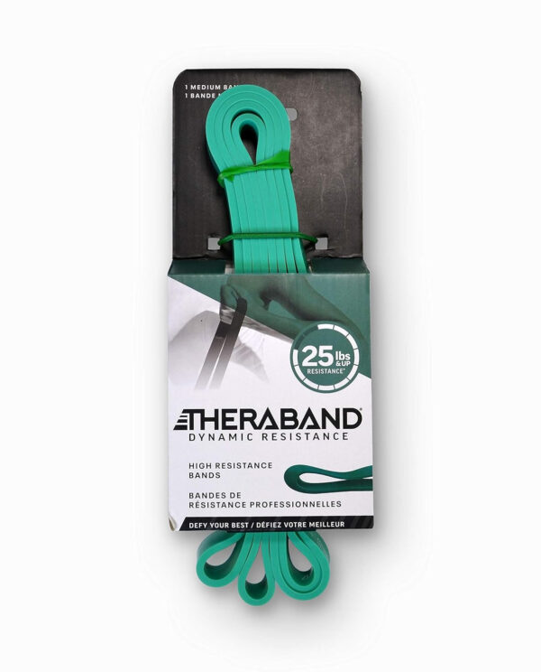 68933f908b802ce5a10b89b61c0e4432ac3553b9836ee974f692b.jpg THERABAND High Resistance Bands, Set of 2 Elastic Super Bands for Improving Flexibility, Injury Rehab, & Full Body Workouts, Heavy Duty Stretch Bands for Lifting, 1 Light & 1 Medium Band