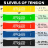 Serious Steel Fitness Mini Resistance Loop Bands | Rehab and Prehab Stretch Bands | 12" Exercise Workout Bands (Sets of 5 Pack and Sets of 10 Pack Trainer Options Available!)