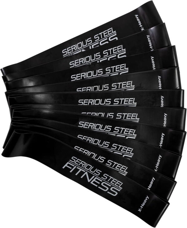 Serious Steel Fitness Mini Resistance Loop Bands | Rehab and Prehab Stretch Bands | 12" Exercise Workout Bands (Sets of 5 Pack and Sets of 10 Pack Trainer Options Available!)