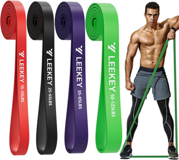 68933ffa287f6a20569814940a2da95ab358a3026132c0446b940.jpg LEEKEY Resistance Bands Set for Pull-Up Assistance & Full-Body Training, Multi-Level Exercise Bands with Bag for Home Workouts, Physical Therapy, Strength Training (Men/Women)
