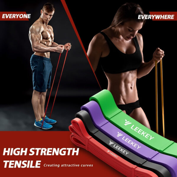 68933ffe03801417ca50a81aa836c4e015f05f21c355bfd2c94d8.jpg LEEKEY Resistance Bands Set for Pull-Up Assistance & Full-Body Training, Multi-Level Exercise Bands with Bag for Home Workouts, Physical Therapy, Strength Training (Men/Women)