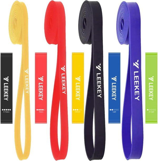 68934002ccca369de567ac8aa74471267a76f88259656dc4ee33f.jpg LEEKEY Resistance Bands Set for Pull-Up Assistance & Full-Body Training, Multi-Level Exercise Bands with Bag for Home Workouts, Physical Therapy, Strength Training (Men/Women)