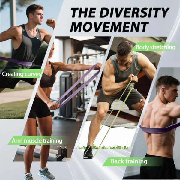 689340104f1a173e8dbc1537f5a3898fa459ff4d287ac2fecdfe9.jpg LEEKEY Resistance Bands Set for Pull-Up Assistance & Full-Body Training, Multi-Level Exercise Bands with Bag for Home Workouts, Physical Therapy, Strength Training (Men/Women)