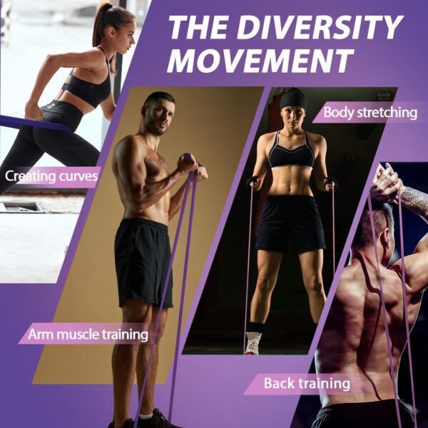 6893402c40eaae0351459a2634a10c9fb14a9a1ec8a8fbc58490f.jpg LEEKEY Resistance Bands Set for Pull-Up Assistance & Full-Body Training, Multi-Level Exercise Bands with Bag for Home Workouts, Physical Therapy, Strength Training (Men/Women)