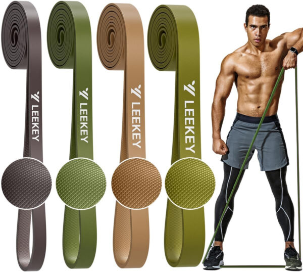 6893403754250de714e8c0cb13af4289cf110d9ada6b7c8e81379.jpg LEEKEY Resistance Bands Set for Pull-Up Assistance & Full-Body Training, Multi-Level Exercise Bands with Bag for Home Workouts, Physical Therapy, Strength Training (Men/Women)