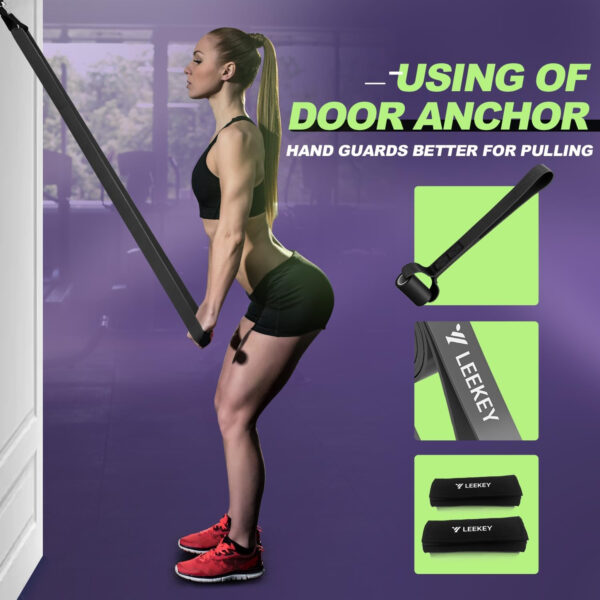 68934048407a7f553ace3ce2b9afbbef01dc7b37b79a5460fc7e9.jpg LEEKEY Resistance Bands Set for Pull-Up Assistance & Full-Body Training, Multi-Level Exercise Bands with Bag for Home Workouts, Physical Therapy, Strength Training (Men/Women)