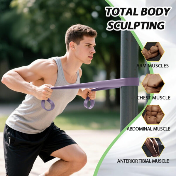 68934057ceca32afe5a7c9ba57ece73e74814958bdc8322658f04.jpg LEEKEY Resistance Bands Set for Pull-Up Assistance & Full-Body Training, Multi-Level Exercise Bands with Bag for Home Workouts, Physical Therapy, Strength Training (Men/Women)