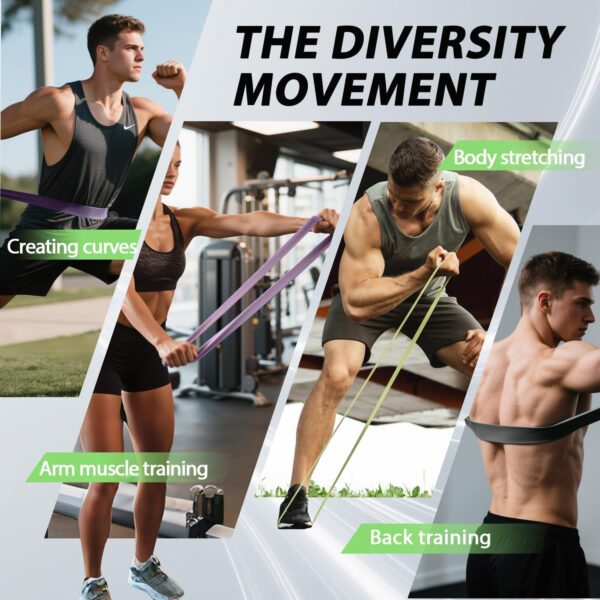 68934058e8254da4e4b81a3a7b0064614d44555e6aa2fcf8a6320.jpg LEEKEY Resistance Bands Set for Pull-Up Assistance & Full-Body Training, Multi-Level Exercise Bands with Bag for Home Workouts, Physical Therapy, Strength Training (Men/Women)