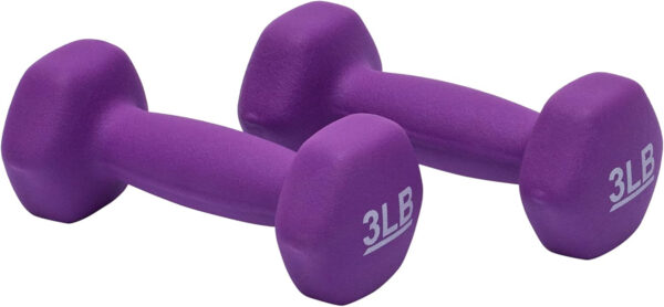 Amazon Basics Neoprene Dumbbell Hand Weights for Exercise and Muscle Toning
