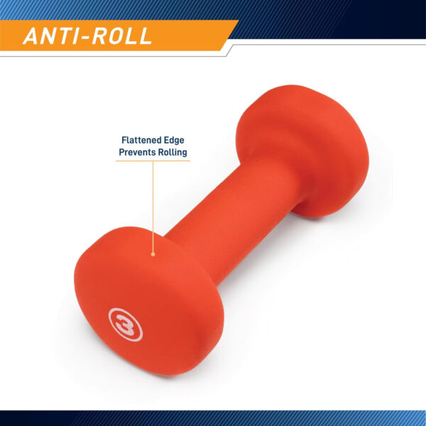 Marcy Neoprene Dumbbell, Single Piece, 1-lb, Fuchsia