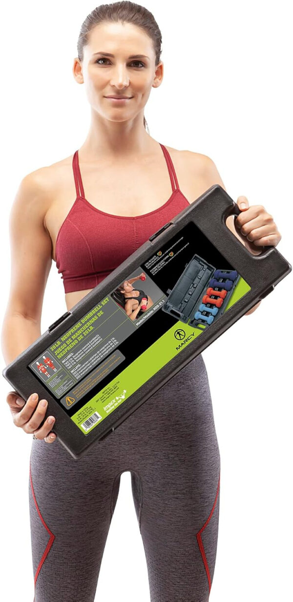 Marcy Neoprene Dumbbell, Single Piece, 1-lb, Fuchsia