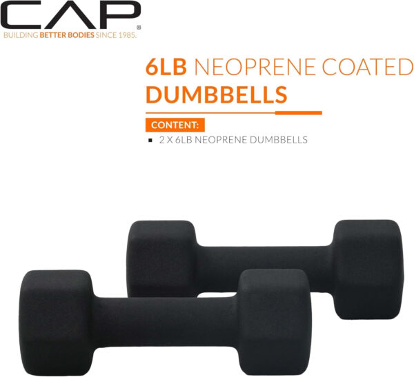 CAP Barbell Neoprene Dumbbell Weights Pairs & Sets | Multiple Colors