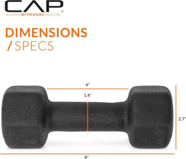 CAP Barbell Neoprene Dumbbell Weights Pairs & Sets | Multiple Colors