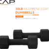CAP Barbell Neoprene Dumbbell Weights Pairs & Sets | Multiple Colors