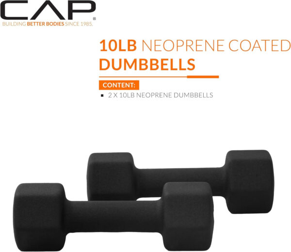 CAP Barbell Neoprene Dumbbell Weights Pairs & Sets | Multiple Colors