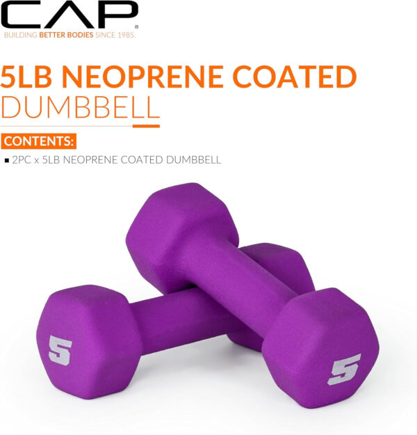 CAP Barbell Neoprene Dumbbell Weights Pairs & Sets | Multiple Colors
