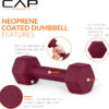 CAP Barbell Neoprene Dumbbell Weights Pairs & Sets | Multiple Colors