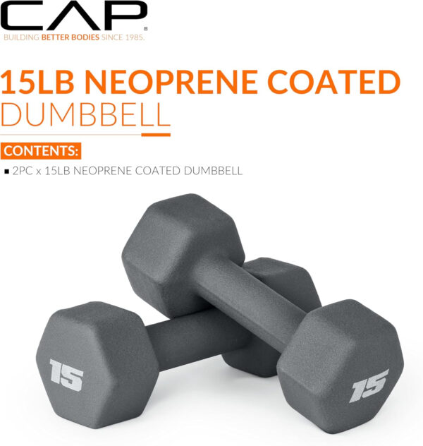 CAP Barbell Neoprene Dumbbell Weights Pairs & Sets | Multiple Colors