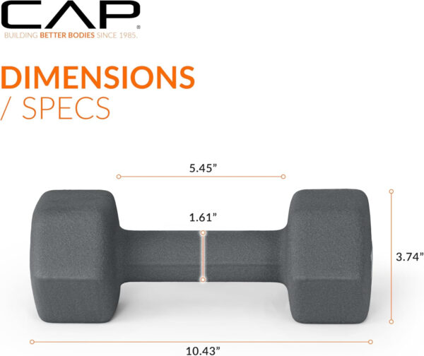 CAP Barbell Neoprene Dumbbell Weights Pairs & Sets | Multiple Colors