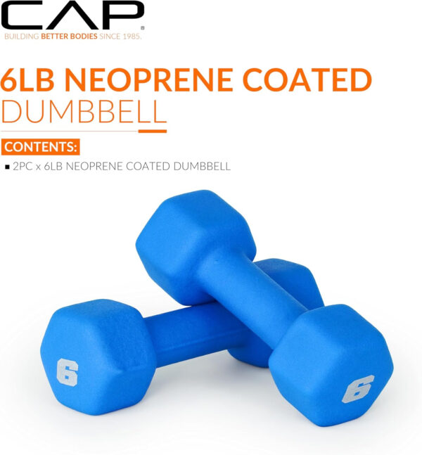 CAP Barbell Neoprene Dumbbell Weights Pairs & Sets | Multiple Colors
