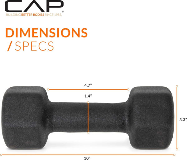 CAP Barbell Neoprene Dumbbell Weights Pairs & Sets | Multiple Colors