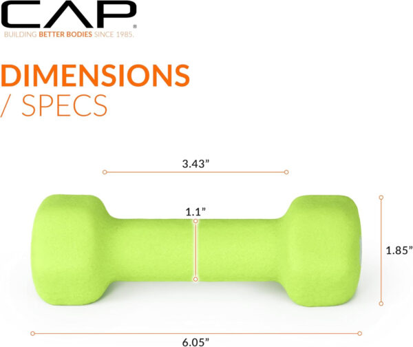 CAP Barbell Neoprene Dumbbell Weights Pairs & Sets | Multiple Colors