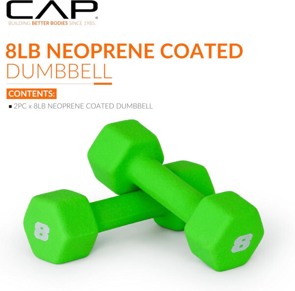 CAP Barbell Neoprene Dumbbell Weights Pairs & Sets | Multiple Colors