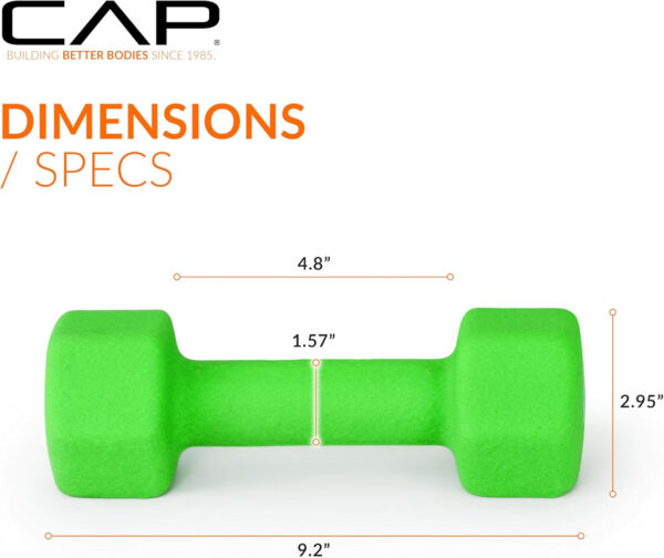 CAP Barbell Neoprene Dumbbell Weights Pairs & Sets | Multiple Colors