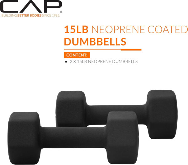 CAP Barbell Neoprene Dumbbell Weights Pairs & Sets | Multiple Colors