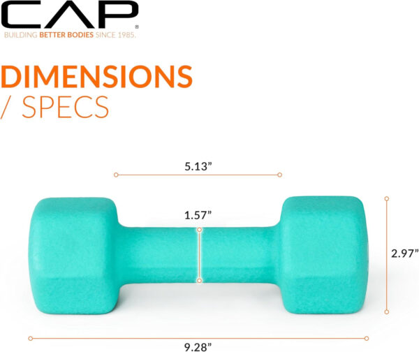 CAP Barbell Neoprene Dumbbell Weights Pairs & Sets | Multiple Colors