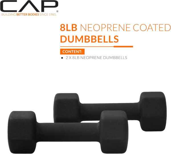 CAP Barbell Neoprene Dumbbell Weights Pairs & Sets | Multiple Colors