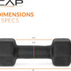 CAP Barbell Neoprene Dumbbell Weights Pairs & Sets | Multiple Colors