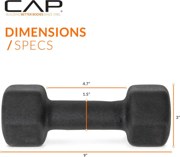 CAP Barbell Neoprene Dumbbell Weights Pairs & Sets | Multiple Colors