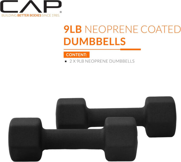 CAP Barbell Neoprene Dumbbell Weights Pairs & Sets | Multiple Colors