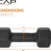 CAP Barbell Neoprene Dumbbell Weights Pairs & Sets | Multiple Colors