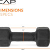 CAP Barbell Neoprene Dumbbell Weights Pairs & Sets | Multiple Colors