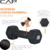 CAP Barbell Neoprene Dumbbell Weights Pairs & Sets | Multiple Colors