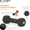 CAP Barbell Neoprene Dumbbell Weights Pairs & Sets | Multiple Colors