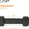 CAP Barbell Neoprene Dumbbell Weights Pairs & Sets | Multiple Colors