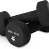 Yes4All Neoprene Coated Dumbbell Hand Weight Sets of 2 - Multiple Weight Options with 15 Colors, Anti-roll, Anti-Slip, Hexagon Shape
