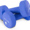 Yes4All Neoprene Coated Dumbbell Hand Weight Sets of 2 - Multiple Weight Options with 15 Colors, Anti-roll, Anti-Slip, Hexagon Shape