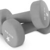 Yes4All Neoprene Coated Dumbbell Hand Weight Sets of 2 - Multiple Weight Options with 15 Colors, Anti-roll, Anti-Slip, Hexagon Shape