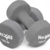 Yes4All Neoprene Coated Dumbbell Hand Weight Sets of 2 - Multiple Weight Options with 15 Colors, Anti-roll, Anti-Slip, Hexagon Shape