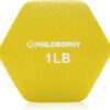 689348b79f5c6cbe4bd3fcb8659d0ff4756af3e2dc74a527b8529.jpg Philosophy Gym Set of 2 Neoprene Dumbbell Hand Weights, Hexagon Shape