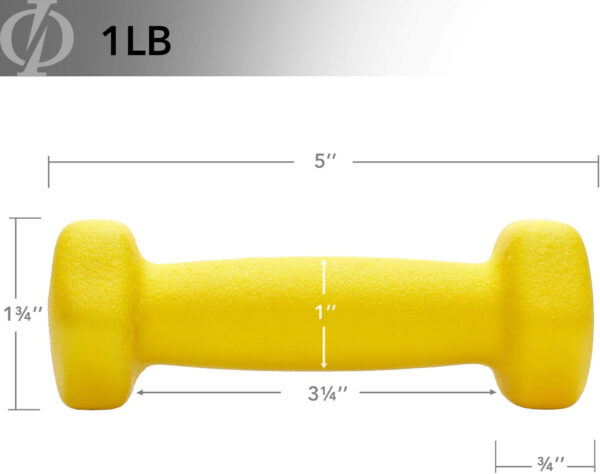 689348ba027c1cf7b16cc1f5e2f03e6ca399bff585ea102be3df1.jpg Philosophy Gym Set of 2 Neoprene Dumbbell Hand Weights, Hexagon Shape